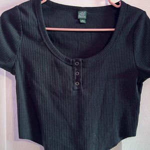 Black wild fable crop top
